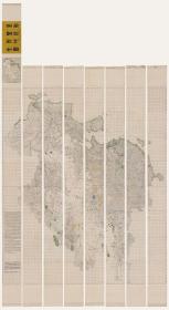 古地图1842清道光壬寅 皇朝一统與地全图。纸本大小231.13*127.11厘米。宣纸艺术微喷复制。