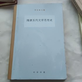 隋唐五代文学思想史罗宗强文集