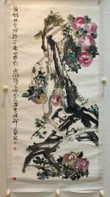 【张之光】136*68cm(四尺~花鸟)著名画家，西安美术院国画系教授，中国美术家协会会员，陕西国画院特聘画师，西安美院花鸟教研室西安美术学院国画系教授，主任、中国画系主任，西安美术学院硕士生导师！(15249209649~微同)