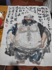 著名画家 江舟 国画一幅（约86cm.68cm）如图