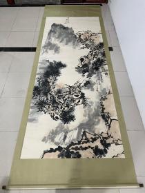 潘天寿 ，尺寸360x142cm