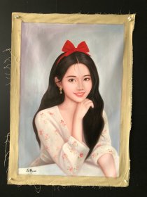 编号263，手绘油画 作者:冷军 尺寸：104×74cm 实物拍摄，一物一图