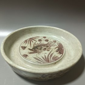 釉里红洗