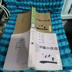 中篇小说选1984 1 2 两册合售