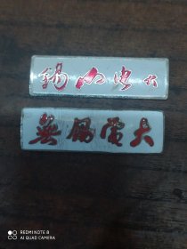 无锡电大，锡山电大(校徵)二个合售