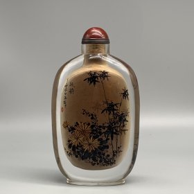 琉璃内画鼻烟壶（特大号） 尺寸如图