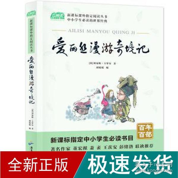 爱丽丝漫游奇境记小学教辅指定版附带考点题型训练阅读课外读物世界经典文学名著