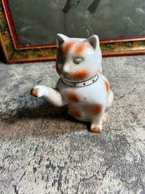 70年代左右，招财猫酒壶，磕
