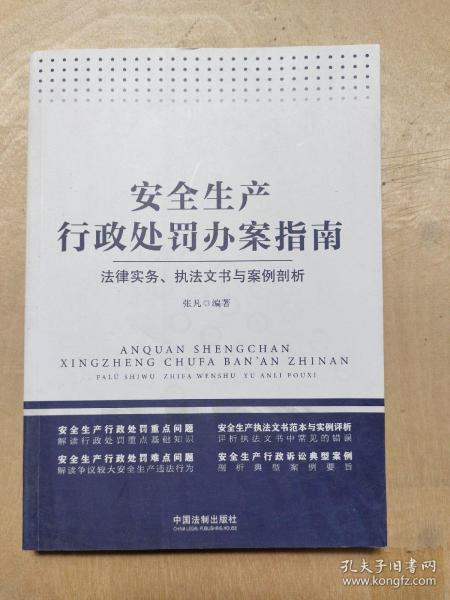 安全生产行政处罚办案指南：法律实务、执法文书与案例剖析