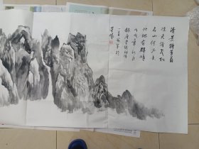 中美协李海军国画一副