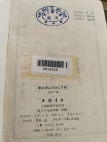 中国硬笔书法大字典 馆藏正版无笔迹