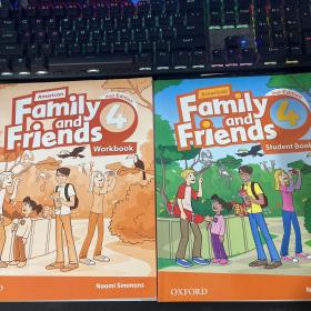 American Family and Friends 4 and Student book+Workbook 2本合售