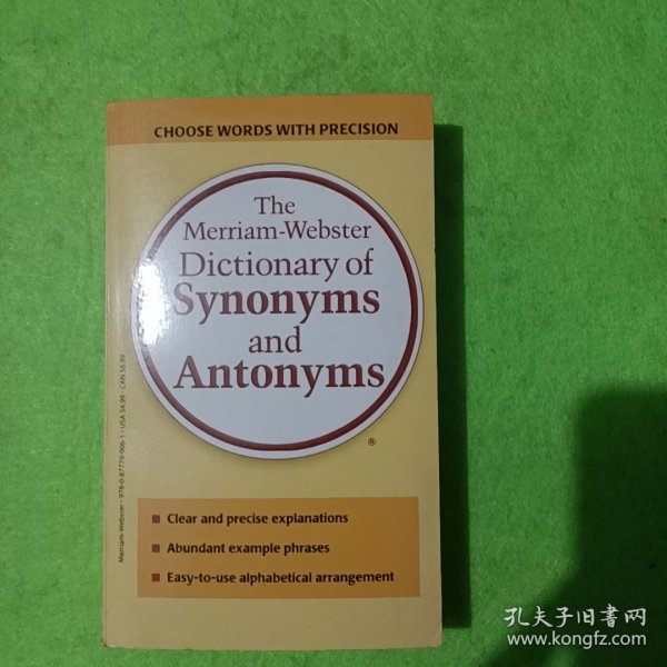 The Merriam-Webster Dictionary of Synonyms and Antonyms