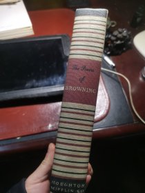 英文原版布面精装勃朗宁诗集The poems of Browning