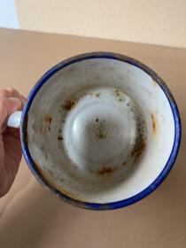 搪瓷杯,金泽五金拉手厂。丰收牌