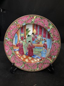 广彩盘子，人物故事，