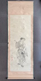 江户狩野派东东洋《刘海戏金蝉》
