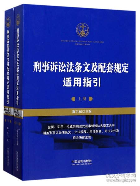 刑事诉讼法条文及配套规定适用指引（套装上、下册）