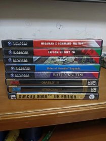 NINTENDO GAMECUBE 游戏光盘等8盒 未使用每个都带说明书 原装 英国版