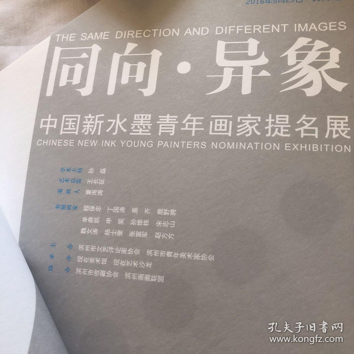 同向 · 异象：中国新水墨青年画家提名展 （20开本。滨州市文艺评论家协会、滨州市青年美术家协会主办）