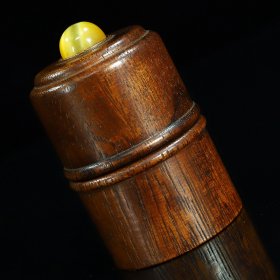 花梨木扳指盒 重量115克。