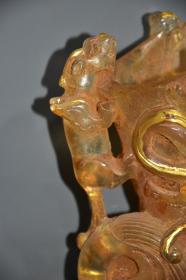 水晶鎏金酒杯酒爵水晶器皿酒樽