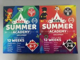 kids summer academy ARGOPREP GRADE 6-7、7-8【2册合售】