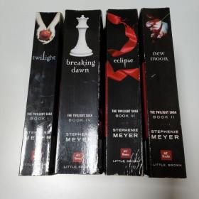 Twilight + new moon + eclipse + breaking dawn英文原版：暮光之城（全四册）