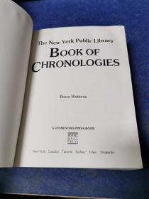 The New York Public Library BOOK OF CHRONOLOGIES纽约公共图书馆年表之书