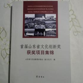 首届山东省文化创新奖获奖项目集锦b470