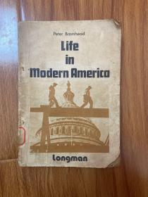 （可议价）英文原版书：现代美国生活life in modern America