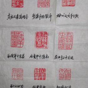 江西书法家、德兴市博物馆馆长叶淦林作品：献给改革开放三十周年 篆刻作品