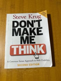 Don't Make Me Think：A Common Sense Approach to Web Usability, 2nd Edition