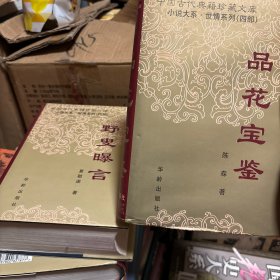 中国古代典籍珍藏文库 小说大系 世情系列：品花宝鉴（华龄出版社精装）