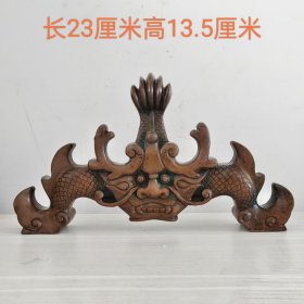 厚重龙头铜笔架9445