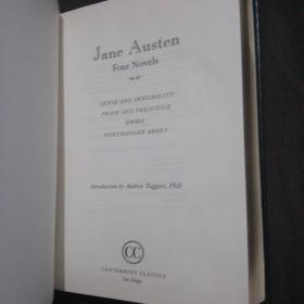 JANE AUSTEN FOUR NOVELS 简·奥斯汀的四部小说 金边原版书