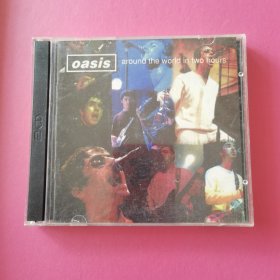 oasis 绿洲乐队 正版2张CD DVD两小时环游世界，双碟外文版，碟完好无损，包装有磨损（实物拍照，按图发货）个人珍藏，有20多年