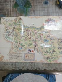 (河南)商丘旅游手绘地图(背面是市区图)