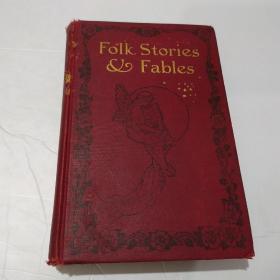 早期英文原版：Folk stories & fables  The children,s hour 1民间故事与寓言1907年版