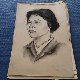 海南70年代素描人物画（27张合售）