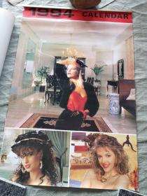 挂历：1994年 CALENDAR（美女图案 7张全）