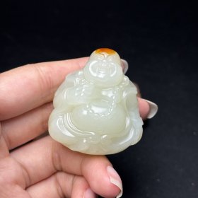 和田玉大肚弥勒佛笑口常开