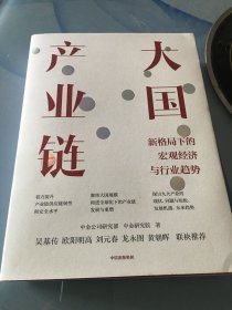 大国产业链 中金公司新作，聚焦大国产业链，探讨新格局下宏观经济与行业趋势 中信出版