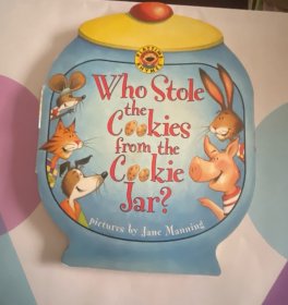 英文原版绘本 正版立体抽拉书 Who Stole the Cookies from the Cookie Jar? 谁偷了饼干罐里的饼干经典英文童谣绘本