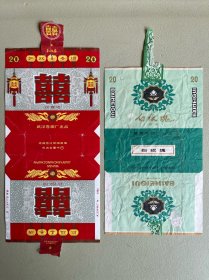 烟标：（白玫瑰、1986年武汉红双喜）两张合售【可单选】