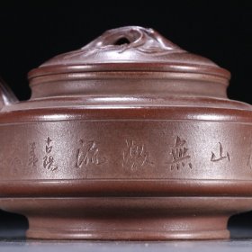 朱可心款 紫砂竹节壶