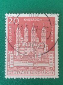 德国邮票 西德1961年施派尔帝王大教堂 1全销