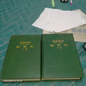 1995年湖南省志第十七卷教育志上下集，九五品