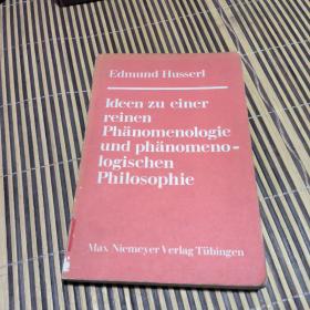 大观念 Ideen zu einer reinen Phänomenologie und phänomenologishen Philosophie 纯粹现象学与现象学哲学的观念(品相看图)1980年版