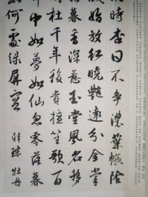 历代书家集字丛书：集字题画诗词·牡丹